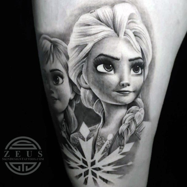 Creative Frozen Tattoo Designs For Women