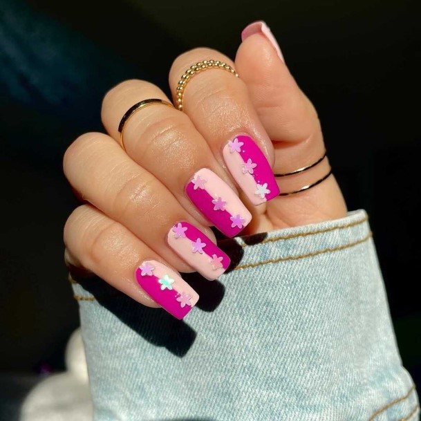 Creative Fuchsia Nail Designs For Women