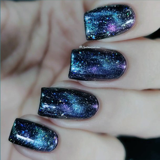 Creative Galaxy Nail Designs For Women