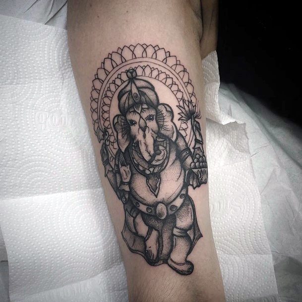 Creative Ganesha Tattoo Designs For Women