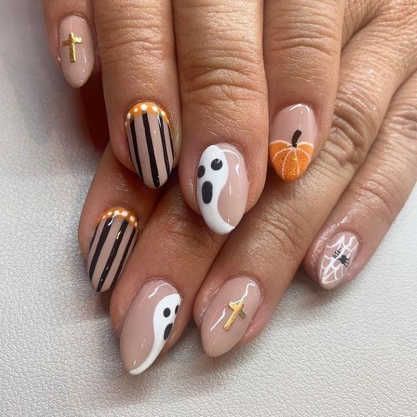 Creative Ghost Nail Designs For Women