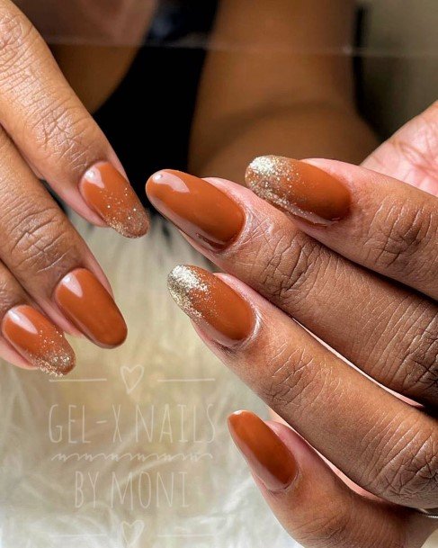 Creative Gold Ombre Nail Designs For Women