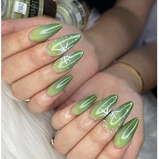 Creative Green Ombre Nail Designs For Women