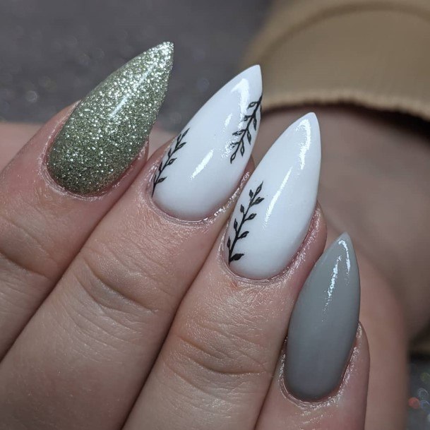 Creative Grey And White Nail Designs For Women