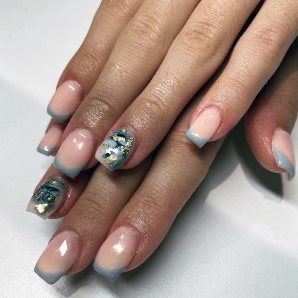 Creative Grey Dress Nail Designs For Women