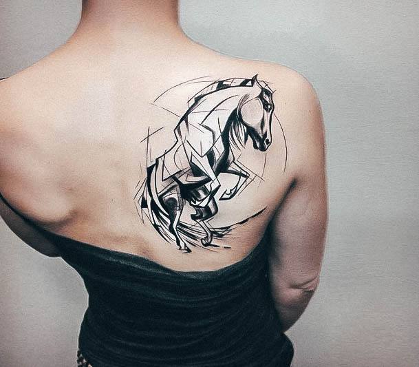 Creative Horse Tattoo Designs For Women