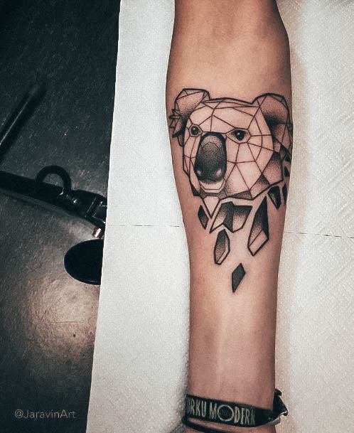 Creative Koala Tattoo Designs For Women