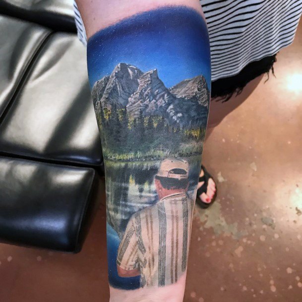 Top 100 Best Lake Tattoos For Women - Wilderness Design Ideas