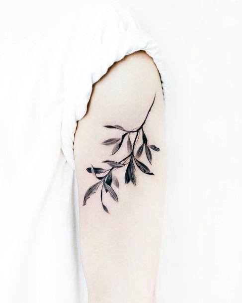 Creative Leaf Tattoo Designs For Women