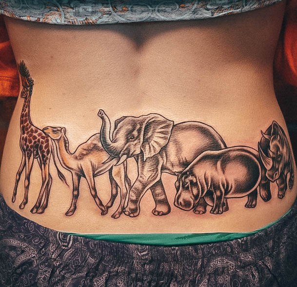 Creative Lower Back Tattoo Designs For Women