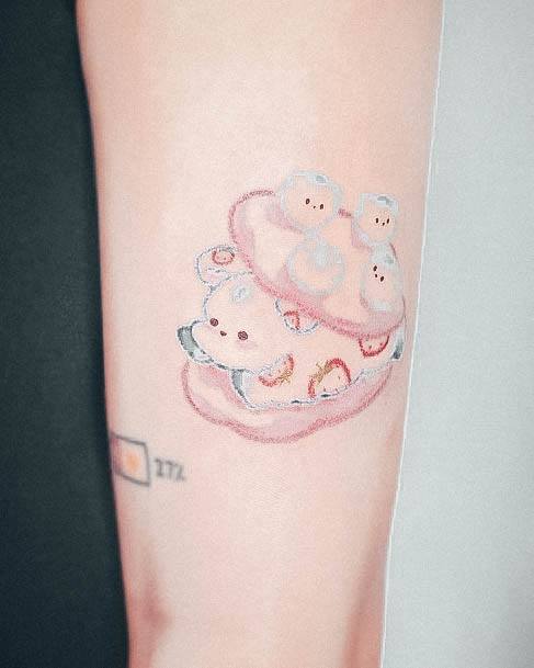 Creative Macaron Tattoo Designs For Women