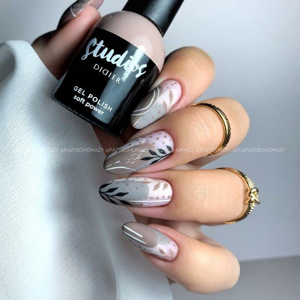 Creative Matte Fall Nail Designs For Women