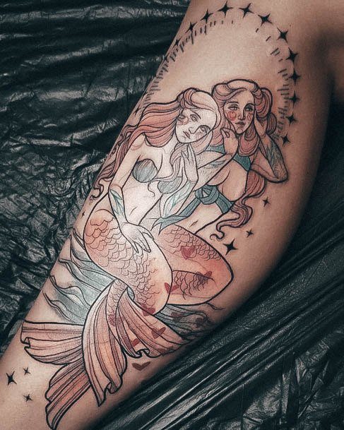 Creative Mermaid Tattoo Designs For Women