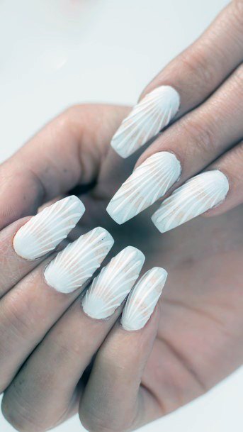 Creative Milky White Nail Designs For Women