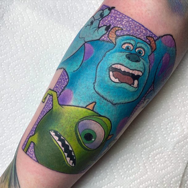 Creative Monsters Inc Tattoo Designs For Women