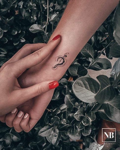 Creative Music Note Tattoo Designs For Women