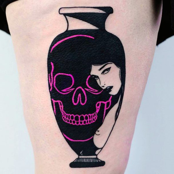 Creative Neon Tattoo Designs For Women