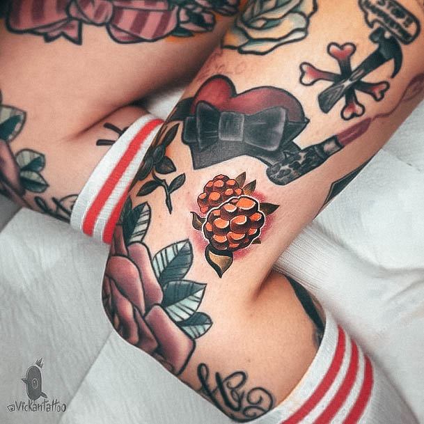 Creative New School Tattoo Designs For Women