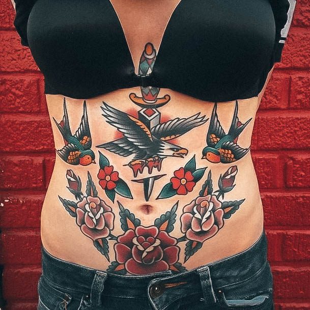 Creative Old School Tattoo Designs For Women