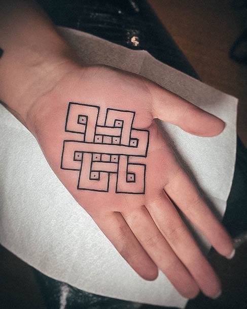 Creative Palm Tattoo Designs For Women