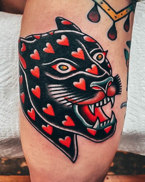 Creative Panther Tattoo Designs For Women