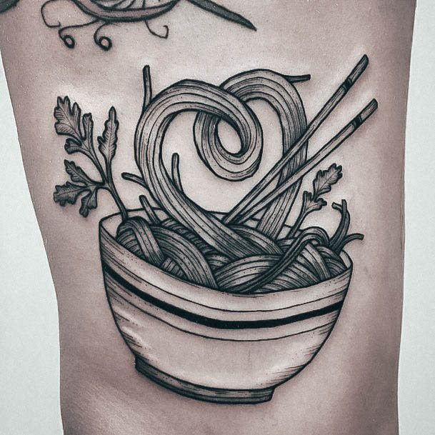 Creative Pasta Tattoo Designs For Women