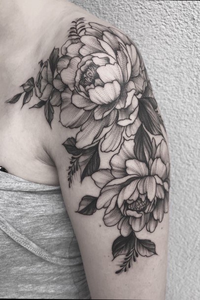 Top 100 Best Peony Tattoo Ideas For Women - Female Flower Designs