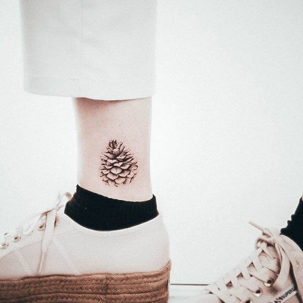 Creative Pine Tree Tattoo Designs For Women