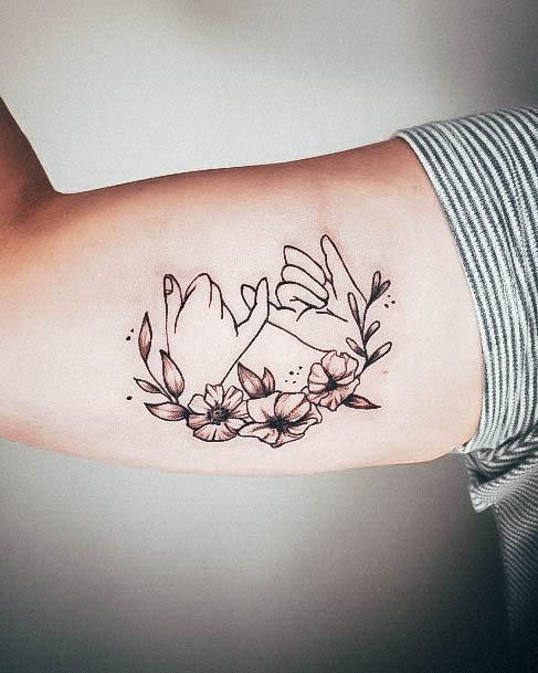 Creative Pinky Promise Tattoo Designs For Women