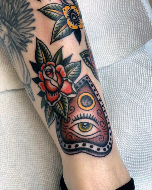 Creative Planchette Tattoo Designs For Women