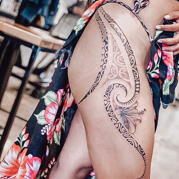 Creative Polynesian Tattoo Designs For Women