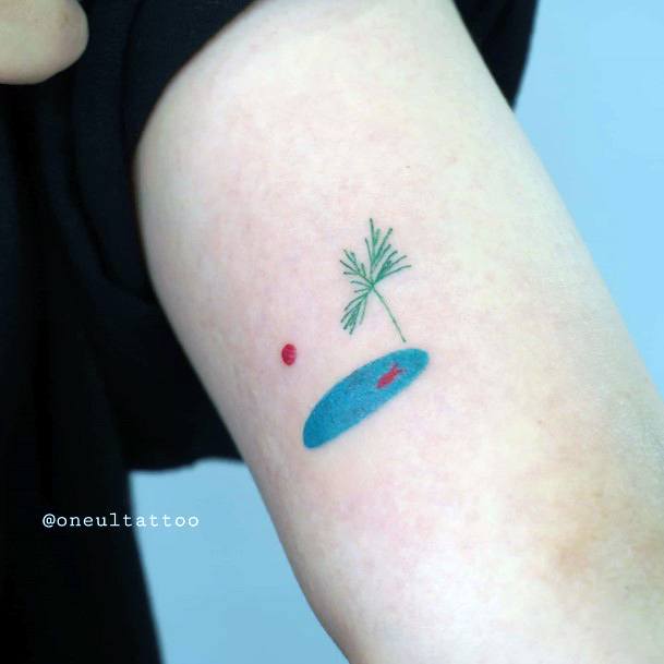 Creative Pond Tattoo Designs For Women