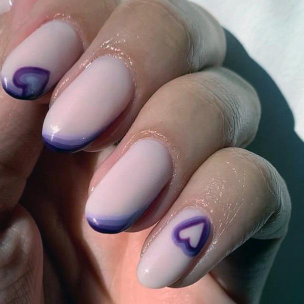 Creative Purple Dress Nail Designs For Women