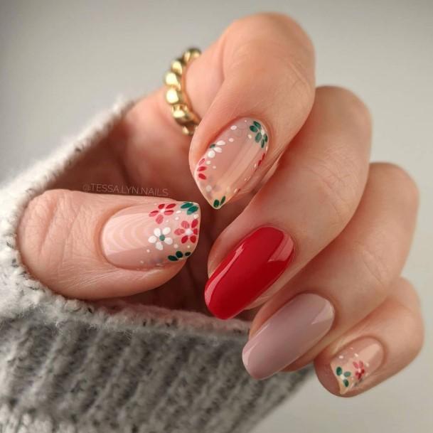 Creative Red And Green Nail Designs For Women