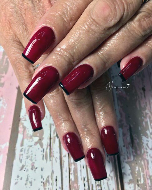 Creative Red Dress Nail Designs For Women