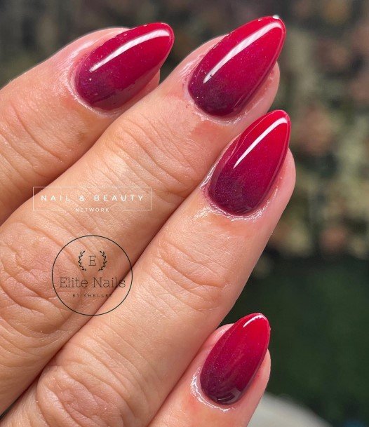 Creative Red Ombre Nail Designs For Women