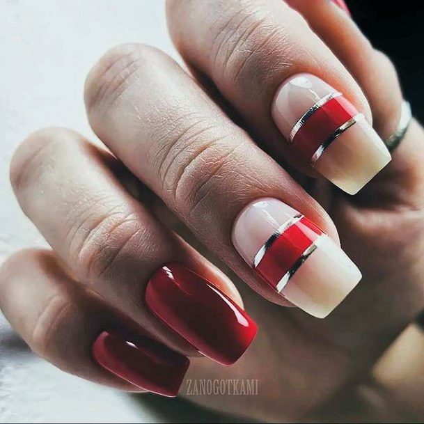 Creative Red Summer Nail Designs For Women