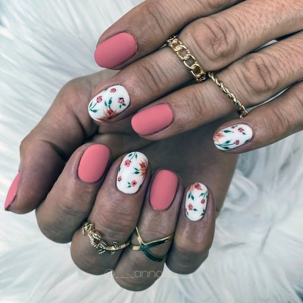 Creative Salmon Nail Designs For Women