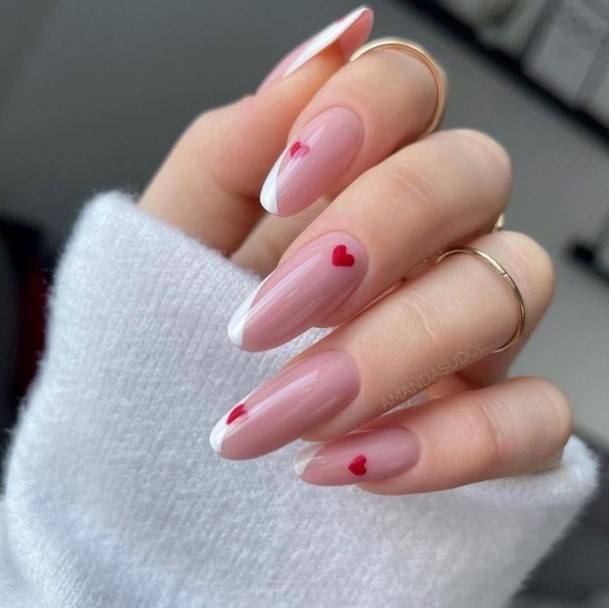 Creative Short Pink And White Nail Designs For Women