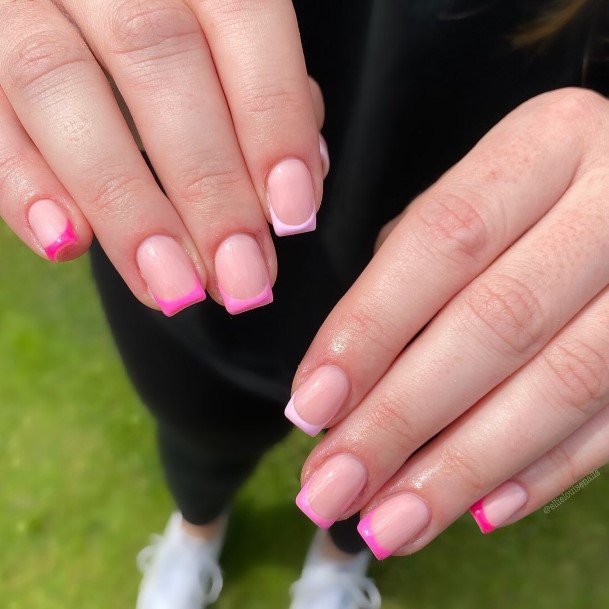 Creative Short Pink Nail Designs For Women