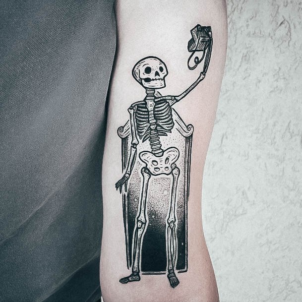 Creative Skeleton Tattoo Designs For Women