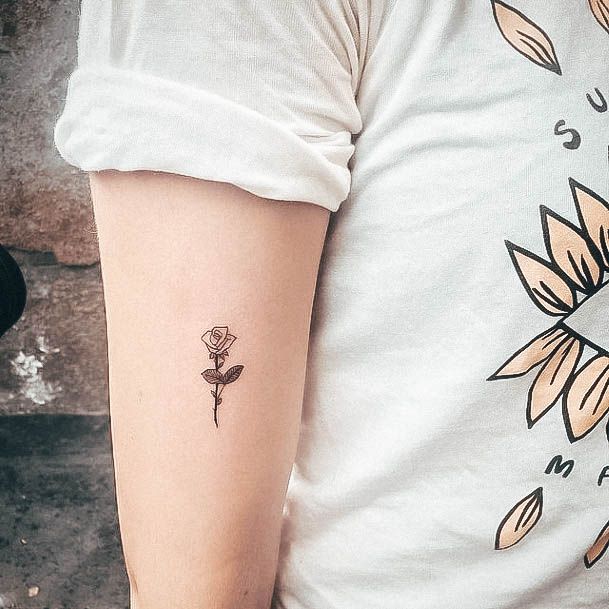 Creative Small Rose Tattoo Designs For Women