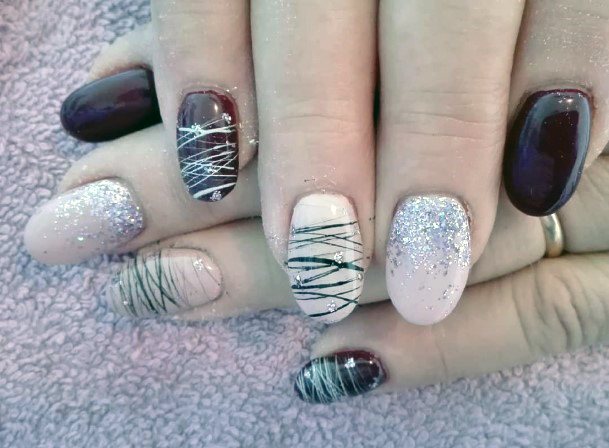 Creative Sparkly Nails