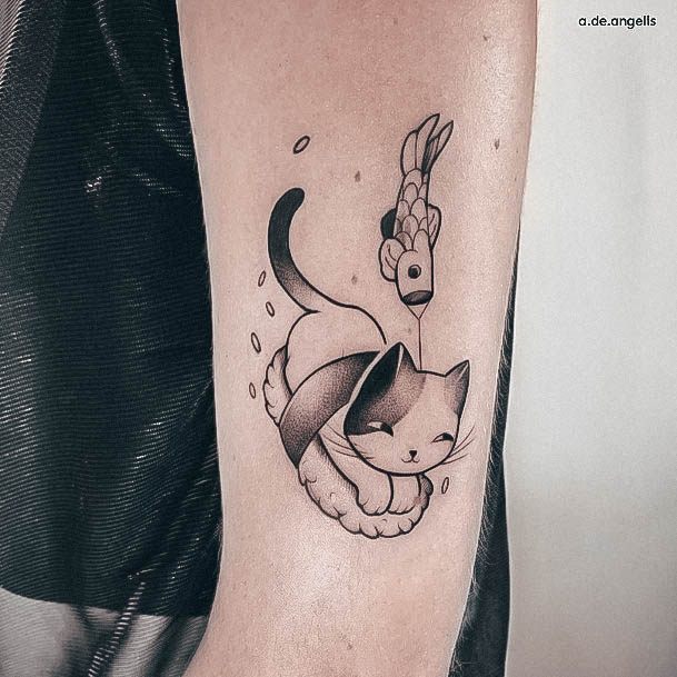 Creative Sushi Tattoo Designs For Women