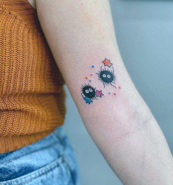 Creative Susuwatari Tattoo Designs For Women