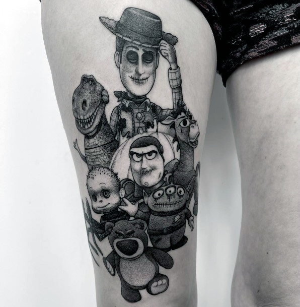 Creative Toy Story Tattoo Designs For Women