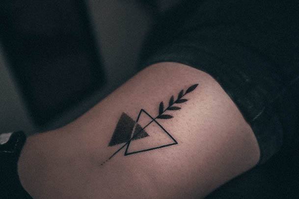 Creative Triangle Tattoo Designs For Women