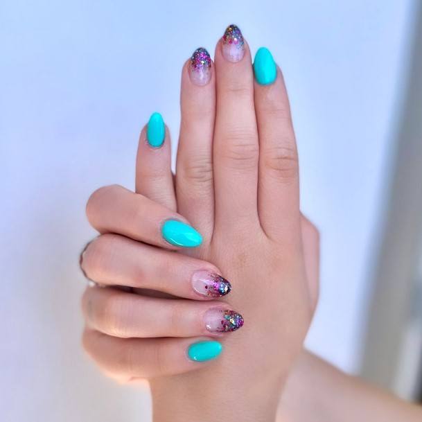 Creative Turquoise Nail Designs For Women