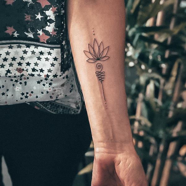 Creative Unalome Tattoo Designs For Women