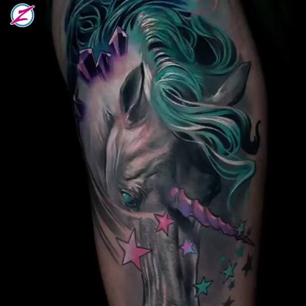 Creative Unicorn Tattoo Designs For Women